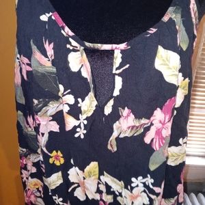 Forever 21+ Short Flowered bathing suit coverup